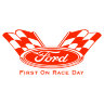 Наклейка на авто Ford First On Race Day