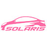 Наклейка на авто Hyundai SOLARIS надпись