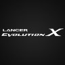 Наклейка на авто Mitsubishi Lancer Evolution X