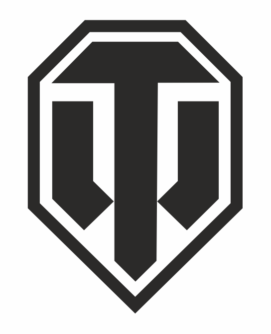 Наклейка на авто World of Tanks логотип