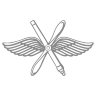 Наклейка на авто эмблема ВВС России