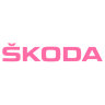 Наклейка на авто логотип SKODA