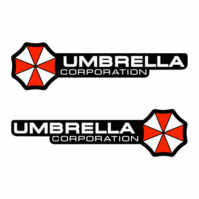 Наклейка на авто Umbrella Corporation, 2 шт