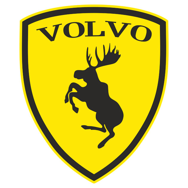 Наклейка на авто Volvo Лось