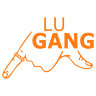 Наклейка на авто LU GANG (ЛУ ГЭНГ)
