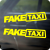 Наклейка на авто FAKE TAXI, 2 шт 20х4 см