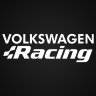 Наклейка на авто надпись Volkswagen Racing