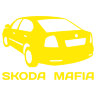 Наклейка на авто SCODA MAFIA