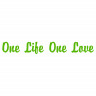 Наклейка на авто One Life One Love на велосипед