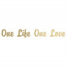 Наклейка на авто One Life One Love на велосипед
