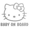 Наклейка на авто Baby on board (kitty)