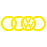 Наклейка на авто AUDI и Volkswagen