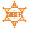 Наклейка на авто шериф