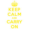 Наклейка на авто Keep calm and carry on