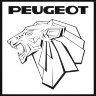 Наклейка на авто Peugeot лев
