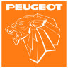 Наклейка на авто Peugeot лев